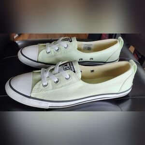 Converse Women's Light Green Canvas Sneakers